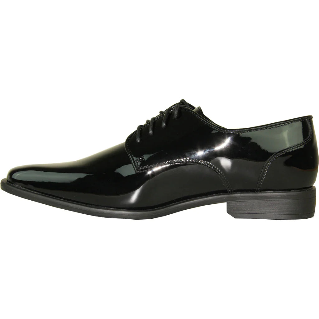 "Matteo" Black Vangelo Tuxedo Shoes